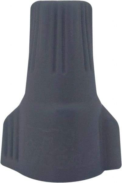 Ideal - 2, 20 to 2, 14 AWG, 600 Volt, Weatherproof, Wing Twist on Wire Connector - Gray & Orange, 221°F - Exact Tool & Supply