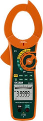 Extech - MA1500, CAT IV, Digital True RMS Auto Ranging Clamp Meter with 2" Clamp On Jaws - 750 VAC, 1000 VDC, 1500 AC/DC Amps, Measures Voltage, Capacitance, Current, Frequency, Resistance - Exact Tool & Supply