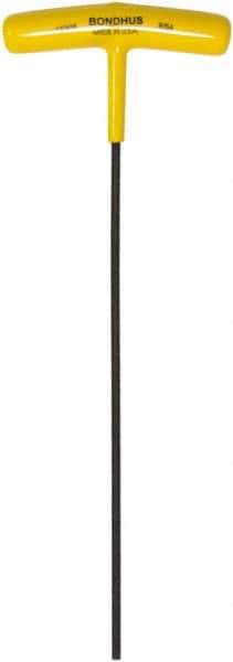 Bondhus - 9/64" Hex, T-Handle Cushion Grip, Hex Key - 9" OAL, Protanium High Torque Steel, Inch System of Measurement - Exact Tool & Supply