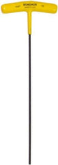 Bondhus - 1/8" Hex, T-Handle Cushion Grip, Hex Key - 9" OAL, Protanium High Torque Steel, Inch System of Measurement - Exact Tool & Supply