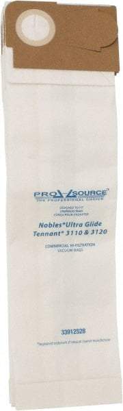 PRO-SOURCE - Meltblown Polypropylene & Paper Vacuum Bag - For Nobles Ultra Glide V-DMU-15, Tennant 3110 & 3120 - Exact Tool & Supply