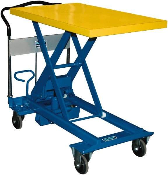 Southworth - 1,100 Lb Capacity Portable Foot-Operated Scissor Lift Table - 11.8" to 36-3/5" Lift Height, 35.81" Platform Length x 23.6" Platform Width - Exact Tool & Supply