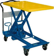 Southworth - 1,100 Lb Capacity Portable Foot-Operated Scissor Lift Table - 11.8" to 36-3/5" Lift Height, 35.81" Platform Length x 23.6" Platform Width - Exact Tool & Supply