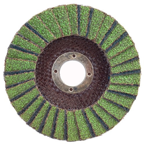 5″ × 1/4″ × 7/8″ Neon R766 Flap Disc Type 27 Flat 40 Grit - Exact Tool & Supply