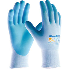 ‎34-824/S MaxiFlex Seamless Knits - MaxiFlex Active - 15G Bl. Nylon and Lycra Shell - Bl. Foam Nitrile - Exact Tool & Supply