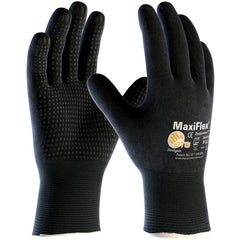 ‎34-8745/XXL MaxiFlex Seamless Knits - MaxiFlex Endurance - 15G Nylon - Full Coat Black MicroFoam Nitrile Dot - Exact Tool & Supply