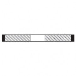 ‎4-1/8X.188 BZ150M75BAT1/4 - Exact Tool & Supply