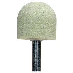 1″ × 1″ 1/4″ Spindle Quantum Mounted Point A21 80 Grit Ceramic Alumina - Exact Tool & Supply