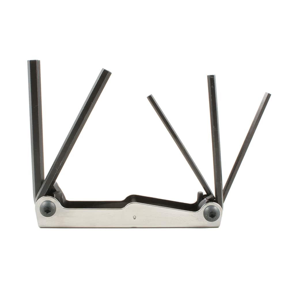 Martin Tools - Hex Key Sets; Tool Type: Jack Key Set ; Handle Type: Fold-Up ; Measurement Type: Inch ; Hex Size Range (Inch): 3/16 - Exact Tool & Supply