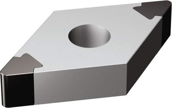 Sandvik Coromant - DNGA331 Grade 7025 CBN Turning Insert - Uncoated, 55° Diamond, 3/8" Inscr Circle, 3/16" Thick, 1/64" Corner Radius - Exact Tool & Supply