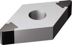 Sandvik Coromant - DNGA331 Grade 7025 CBN Turning Insert - Uncoated, 55° Diamond, 3/8" Inscr Circle, 3/16" Thick, 1/64" Corner Radius - Exact Tool & Supply
