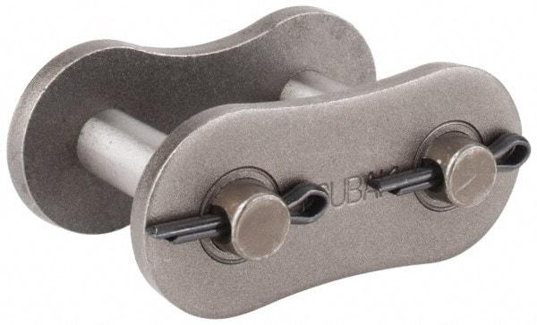 U.S. Tsubaki - 1-3/4" Pitch, ANSI 140, Cottered Roller Chain Connecting Link - For Use with Single Strand Chain - Exact Tool & Supply