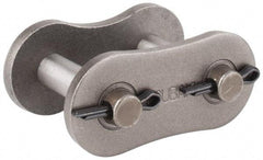 U.S. Tsubaki - 1-3/4" Pitch, ANSI 140, Cottered Roller Chain Connecting Link - For Use with Single Strand Chain - Exact Tool & Supply