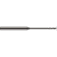 Harvey Tool - 0.085" Diam, 3/4" LOC, 3 Flute Solid Carbide Ball End Mill - Exact Tool & Supply