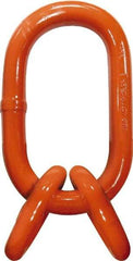 CM - 100 Grade Powder Coated Steel Oblong Link Assembly - 1-3/4" Diameter, 91,700 Lb Load Limit - Exact Tool & Supply