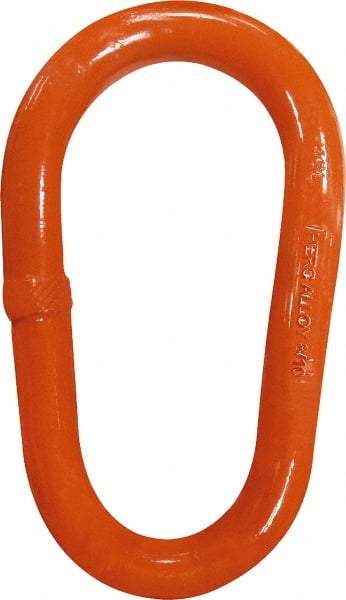 CM - 100 Grade Powder Coated Steel Pear Shape Master Link - 2-1/4" Diameter, 182,000 Lb Load Limit - Exact Tool & Supply