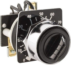 Square D - 5,000 Ohm, 30mm, 600 Volt Potentiometer - 2 Watts, Nonilluminated - Exact Tool & Supply