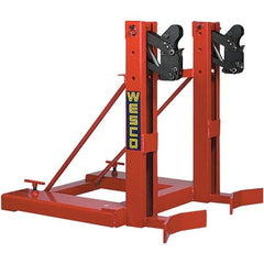 Wesco Industrial Products - 1,000 Lb Load Capacity, 16, 30, 55 & 85 Gal Drum Grab - 33-1/4" Wide x 34" High, Steel Wheels - Exact Tool & Supply