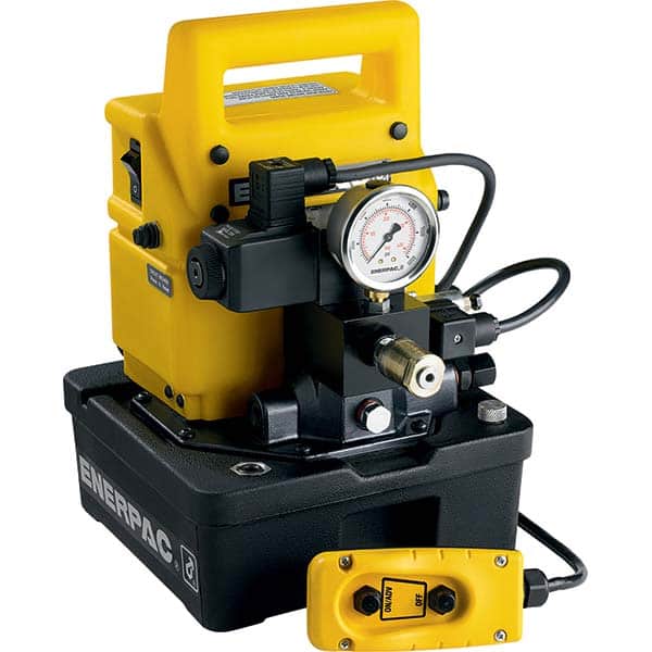 Enerpac - Power Hydraulic Pumps & Jacks Type: Electric Pressure Rating (psi): 10000 - Exact Tool & Supply