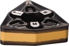Iscar - WNMG433 TNM Grade IC8250 Carbide Turning Insert - TiCN/Al2O3/TiN Finish, 80° Trigon, 1/2" Inscr Circle, 3/16" Thick, 3/64" Corner Radius - Exact Tool & Supply