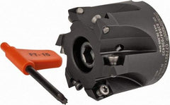 Kennametal - 2" Cut Diam, 0.059" Max Depth, 3/4" Arbor Hole, 6 Inserts, XD 09 Insert Style, Indexable Copy Face Mill - C7792VXD09-A2.00Z06R Cutter Style, 1.574" High, Through Coolant, Series 7792 - Exact Tool & Supply