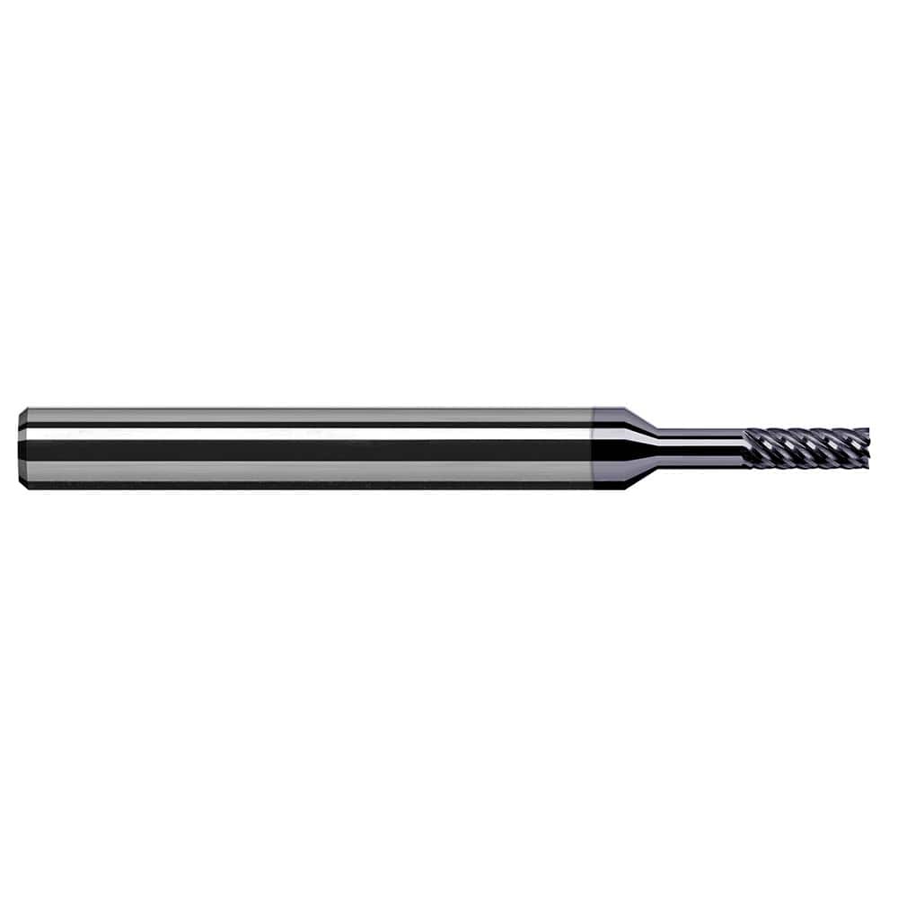 Harvey Tool - Square End Mills; Mill Diameter (Inch): 1/16 ; Mill Diameter (Decimal Inch): 0.0620 ; Length of Cut (Decimal Inch): 0.1860 ; Material: Solid Carbide ; Finish/Coating: AlTiN Nano ; Shank Diameter (Inch): 1/8 - Exact Tool & Supply