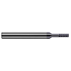 Harvey Tool - Square End Mills; Mill Diameter (Inch): 1/16 ; Mill Diameter (Decimal Inch): 0.0620 ; Length of Cut (Decimal Inch): 0.1860 ; Material: Solid Carbide ; Finish/Coating: AlTiN Nano ; Shank Diameter (Inch): 1/8 - Exact Tool & Supply
