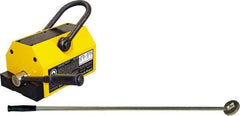 Mag-Mate - 2,500 Lb Load Capacity, Magnetic Lifter - 8-7/8" High x 7-1/8" Wide, 5" Head/Holder Diam, 2 Poles, For Use with Flat & Round Ferrous Metal - Exact Tool & Supply