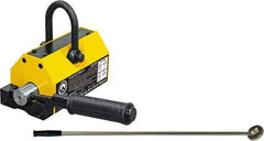 Mag-Mate - 800 Lb Load Capacity, Magnetic Lifter - 8-7/8" High x 3-5/8" Wide, 3" Head/Holder Diam, 2 Poles, For Use with Flat & Round Ferrous Metal - Exact Tool & Supply