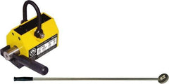 Mag-Mate - 250 Lb Load Capacity, Magnetic Lifter - 6-5/8" High x 2-5/8" Wide, 2" Head/Holder Diam, 2 Poles, For Use with Flat & Round Ferrous Metal - Exact Tool & Supply