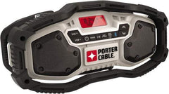 Porter-Cable - LED Worksite Radio - Powered by 120V AC 12V, 20V Max Batteries - Exact Tool & Supply