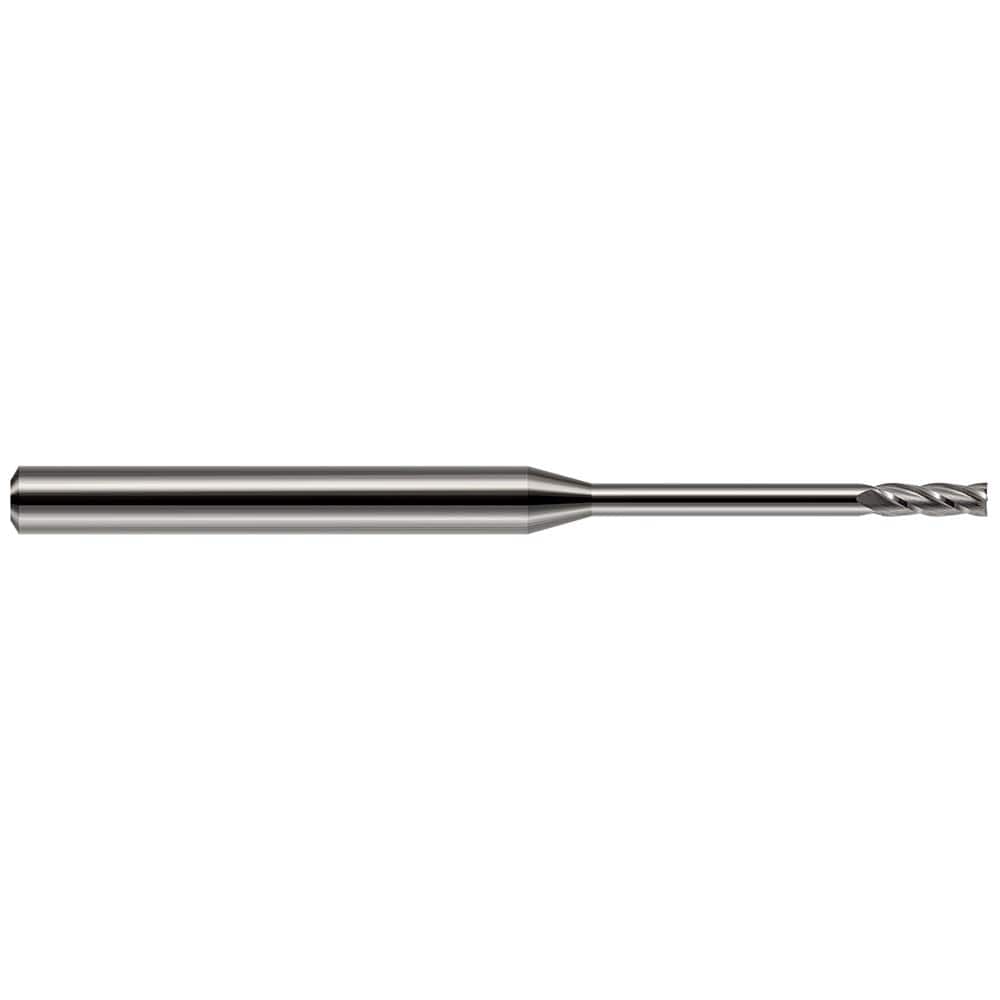 Harvey Tool - Square End Mills; Mill Diameter (Decimal Inch): 0.0600 ; Length of Cut (Decimal Inch): 0.1800 ; Material: Solid Carbide ; Finish/Coating: Uncoated ; Shank Diameter (Inch): 1/8 ; Single or Double End: Single - Exact Tool & Supply