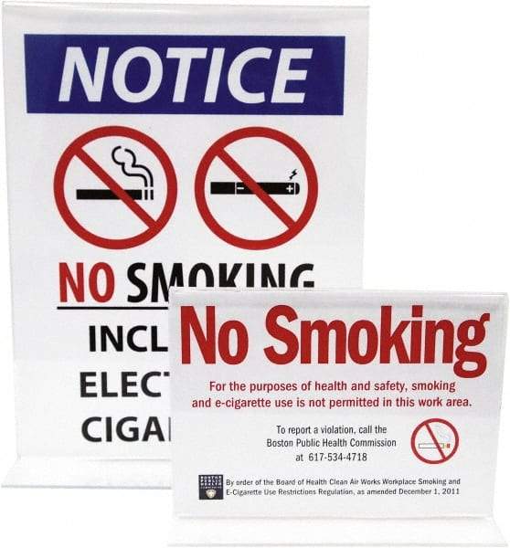 NMC - 8-1/2" Wide x 11" High Sign Compatiblity, Acrylic Sign Holder - Clear, 11" Holder Height - Exact Tool & Supply