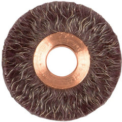 2″ Polyflex Encapsulated Small Diameter Crimped Wire Wheel, .014″ Steel Fill, 1/2″ Arbor Hole - Exact Tool & Supply