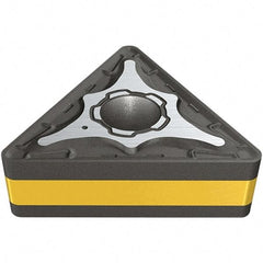 Iscar - TNMG332 M3P Grade IC830 Carbide Turning Insert - TiAlN/AlTiN/TiN Finish, 60° Triangle, 9.52mm Inscr Circle, 4.76mm Thick, 0.8mm Corner Radius - Exact Tool & Supply