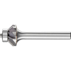 PFERD - SK-6, 5/8" Cut Diam, 1/4" Shank Diam, Carbide Aluma Cut Cone Burr - Exact Tool & Supply
