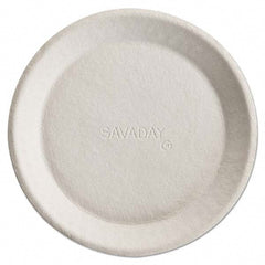 Chinet - Savaday Molded Fiber Plates, 10", Round, 500/Carton - Exact Tool & Supply