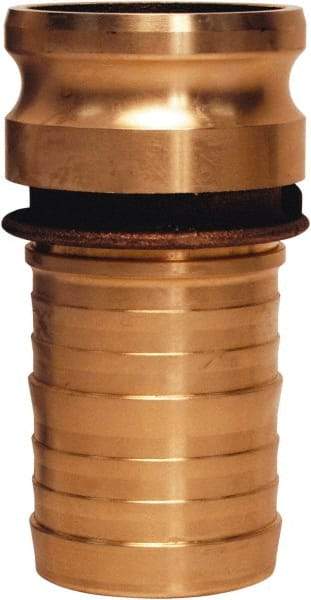 Dixon Valve & Coupling - 2" Brass Cam & Groove Suction & Discharge Hose Male Adapter Hose Shank - Part E, 250 Max psi - Exact Tool & Supply