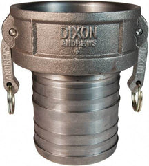 Dixon Valve & Coupling - 4" Ductile Iron Cam & Groove Suction & Discharge Hose Female Coupler Hose Shank - Part C, 100 Max psi - Exact Tool & Supply