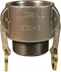 Dixon Valve & Coupling - 3" Ductile Iron Cam & Groove Suction & Discharge Hose Female Coupler Male NPT Thread - Part B, 3" Thread, 125 Max psi - Exact Tool & Supply