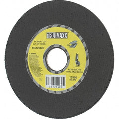 Tru-Maxx - 4-1/2" Aluminum Oxide Cutoff Wheel - 0.0938" Thick, 7/8" Arbor, Use with Portable Tools - Exact Tool & Supply