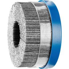 PFERD - Disc Brushes; Outside Diameter (Inch): 4 ; Grit: 80 ; Abrasive Material: Silicon Carbide ; Brush Type: Crimped ; Connector Type: Arbor ; Arbor Hole Size (Inch): 7/8 - Exact Tool & Supply