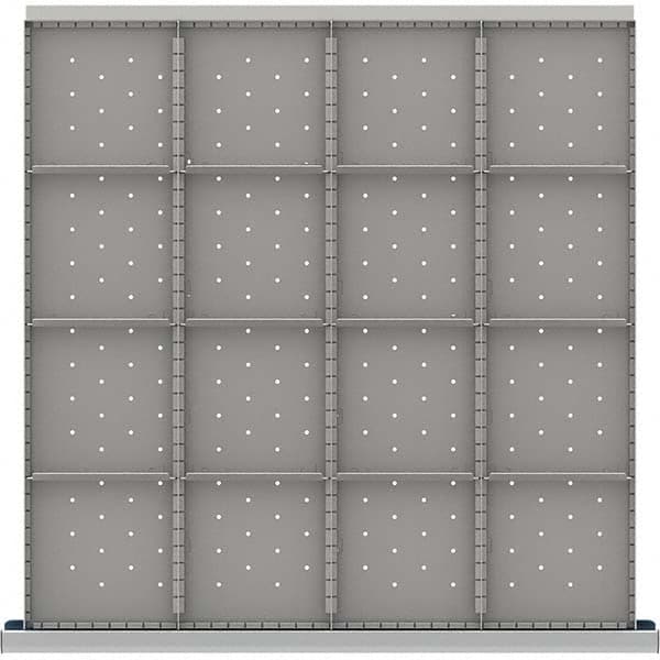 LISTA - 16-Compartment Drawer Divider Layout for 3.15" High Drawers - Exact Tool & Supply