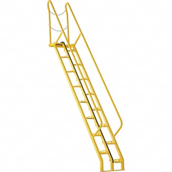 Vestil - 162-3/8" High 350 Lb Capacity 16 Step Alternating Tread Stair - Exact Tool & Supply