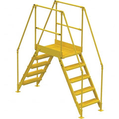 Vestil - 92-7/8" High 500 Lb Capacity 5 Step Crossover Bridge - Exact Tool & Supply