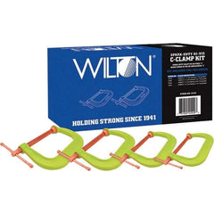Wilton - C-Clamp & Cantilever Clamp Sets Clamp Type: Spark Duty C-Clamp Type: Kit - Exact Tool & Supply