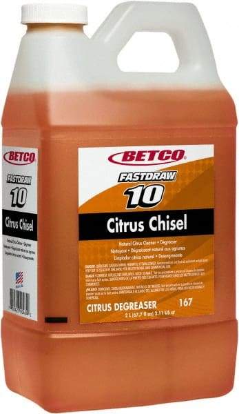 Betco - 2 L Bottle Cleaner/Degreaser - Liquid, Citrus - Exact Tool & Supply