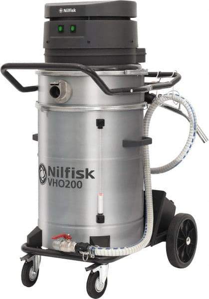 Nilfisk - 14 Gal, Painted Steel Tank, Dry, Machine Shop Vacuum Cleaner - 13.3 Amps - Exact Tool & Supply