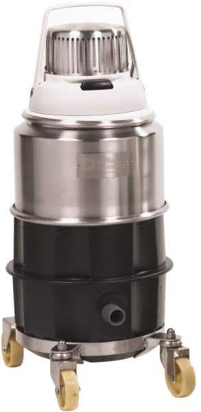Nilfisk - 1.72 Gal, Stainless Steel Tank, Dry, Clean Room Vacuum Cleaner - 1.5 hp, 10 Amps - Exact Tool & Supply