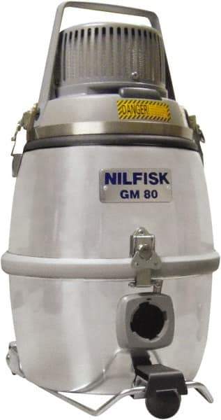 Nilfisk - 3.24 Gal, Aluminum Tank, Dry, Clean Room Vacuum Cleaner - 1.5 hp, 10 Amps - Exact Tool & Supply